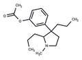 Phenol, m-(2,3-dipropyl-1-methyl-3-pyrrolidinyl)-, acetate – Figure 1 of 1