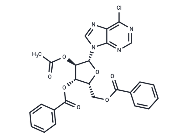 6-chloro-purine-9-b-D-(2-O-acetyl-3,5-di-O-benzoyl)xylo-furanoside – Figure 1 of 1