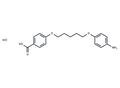 Benzoic acid, p-(5-(p-aminophenoxy)pentyloxy)-, hydrochloride – Figure 1 of 1