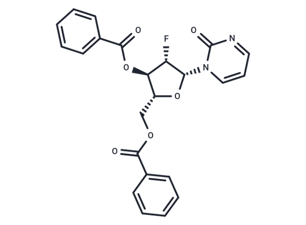 3',5'-Bis-O-benzoyl-2'-Deoxy-2'-fluoro-4-deoxy-arabinouridine – Figure 1 of 1