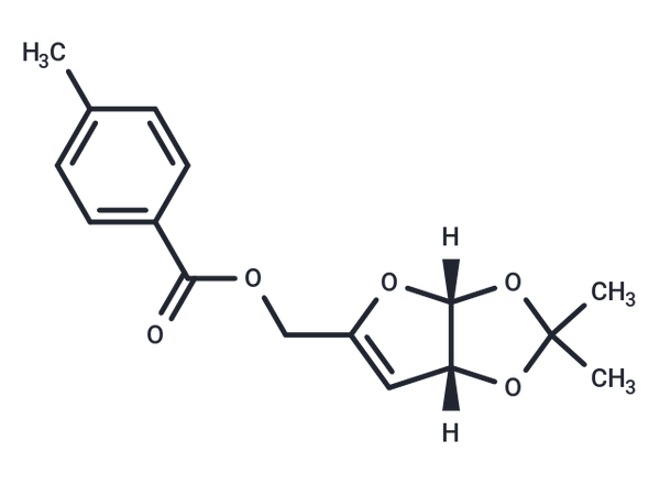 3-Deoxy-1,2-O-isopropylidene-5-O-(p-toluoyl)- α-D-glycero-pent-3-enofuranose – Figure 1 of 1