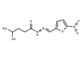Valeric acid, 4-hydroxy-, (5-nitrofurfurylidene)hydrazide – Figure 1 of 1