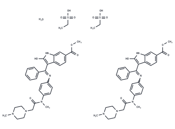 Nintedanib esylate hemihydrate – Figure 1 of 1