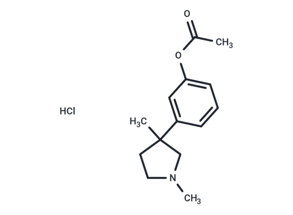 Phenol, m-(1,3-dimethyl-3-pyrrolidinyl)-, acetate, hydrochloride – Figure 1 of 1