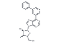 9-(3-Deoxy-3-fluoro-β-D-ribofuranosyl)-6-(5-phenylpyridin-3-yl)purine – Figure 1 of 1
