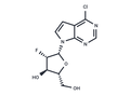 6-Chloro-7-deazapurine-2F-β-D-arabinofuranose – Figure 1 of 1