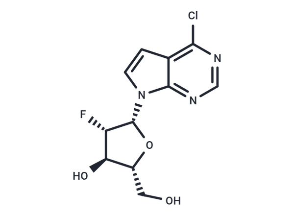 6-Chloro-7-deazapurine-2F-β-D-arabinofuranose – Figure 1 of 1