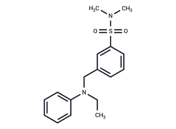 Benzenesulfonamide, 3-((ethylphenylamino)methyl)-N,N-dimethyl- – Figure 1 of 1