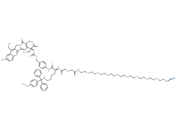 SN38-PAB-Lys(MMT)-oxydiacetamide-PEG8-N3 – Figure 1 of 1
