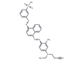 Benzenesulfonic acid, 3-(2-(4-(2-(4-((2-cyanoethyl)ethylamino)-2-methylphenyl)diazenyl)-1-naphthalenyl)diazenyl)- – Figure 1 