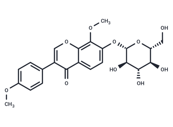 8-O-Methylretusin-7-O-beta-D-glucopyranoside – Figure 1 of 1