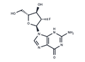 2'-Deoxy-2'-fluoro-alpha-D-arabinoguanosine – Figure 1 of 1