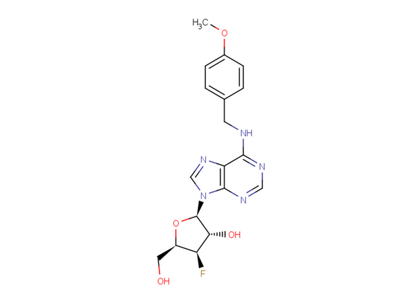 3'-Deoxy-3'-fluoro-xylo-N6-(p-methoxybenzyl)adenosine – Figure 1 of 1