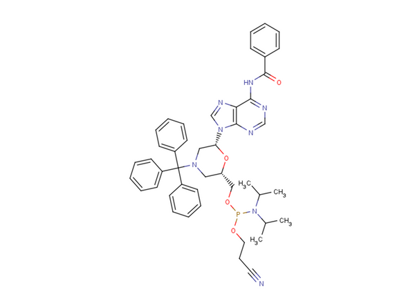N-Trityl-N6-benzoyl-morpholino-A-5'-O-phosphoramidite – Figure 1 of 1