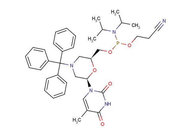 N-Trityl-morpholino-T-5'-O-phosphoramidite – Figure 1 of 1