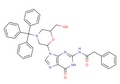 N2-Phenylacetyl-7'-OH-N-trityl-morpholino guanine – Figure 1 of 1