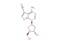 4-Amino-5-cyano-1- (2-deoxy-β-D-ribofuranosyl)-7H-pyrrolo[2,3-d] pyrimidine – Figure 1 of 1