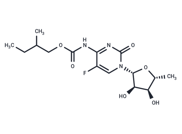 5'-Deoxy-5-fluoro-N4-[(2-methylbutoxy)carbonyl]cytidine – Figure 1 of 1