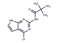 N-(4-Chloro-7H-pyrrolo[2,3-d]pyrimidin-2-yl)-2,2-dimethyl  propanamide – Figure 1 of 1