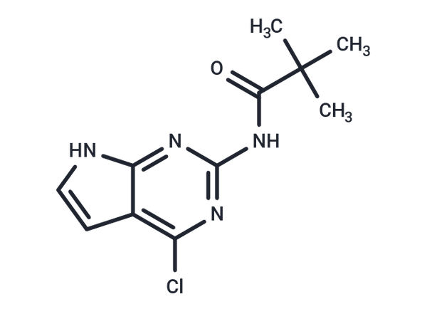N-(4-Chloro-7H-pyrrolo[2,3-d]pyrimidin-2-yl)-2,2-dimethyl  propanamide – Figure 1 of 1