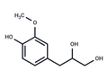 3-(4-Hydroxy-3-methoxyphenyl)propane-1,2-diol – Figure 1 of 1