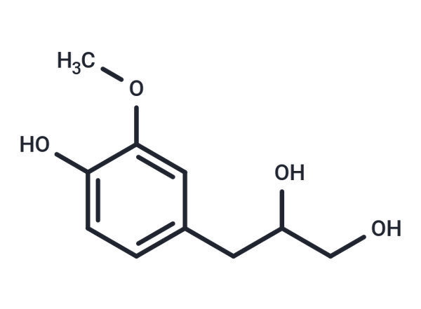 3-(4-Hydroxy-3-methoxyphenyl)propane-1,2-diol – Figure 1 of 1