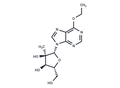 6-Ethoxy-9-beta-D-(2-C-methyl-ribofuranosyl)purine – Figure 1 of 1