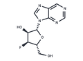 9-(3-Deoxy-3-fluoro-beta-D-ribofuranosyl)purine – Figure 1 of 1