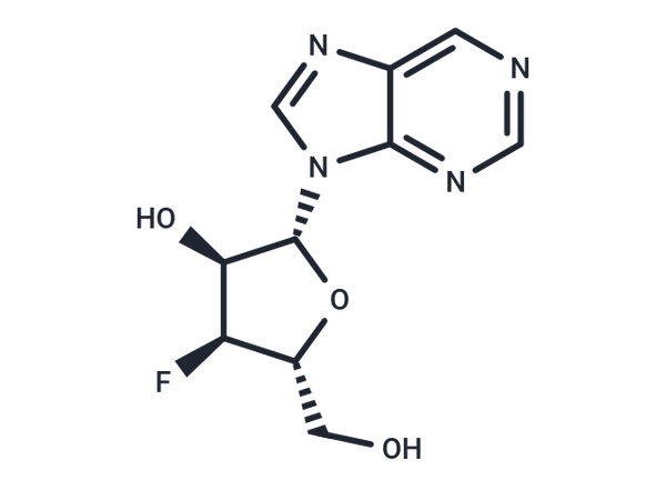 9-(3-Deoxy-3-fluoro-beta-D-ribofuranosyl)purine – Figure 1 of 1