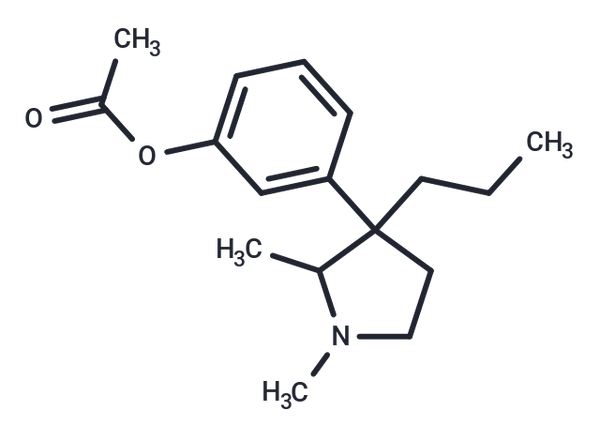 Phenol, m-(1,2-dimethyl-3-propyl-3-pyrrolidinyl)-, acetate – Figure 1 of 1
