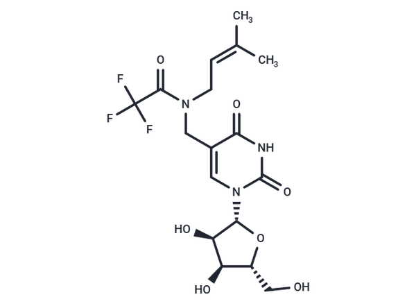 5-(N-Isopentenyl-N-trifluoroacetyl) aminomethyluridine – Figure 1 of 1