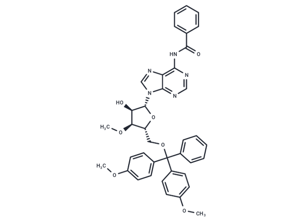 N6-Benzoyl-5'-O-(4,4'-dimethoxytrityl)-3'-O-methyl adenosine – Figure 1 of 1