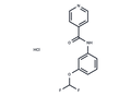 Isonicotinamide, N-(3-difluoromethoxyphenyl)-, hydrochloride – Figure 1 of 1
