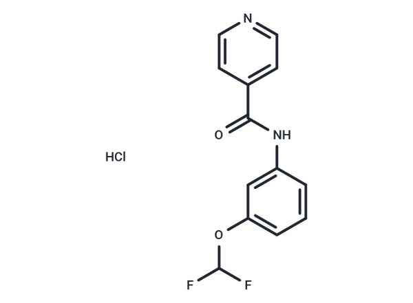 Isonicotinamide, N-(3-difluoromethoxyphenyl)-, hydrochloride – Figure 1 of 1