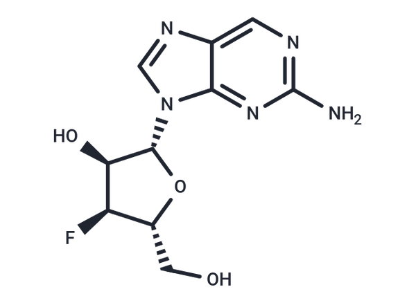 2-Amino-9-(3-deoxy-3-fluoro-beta-D-ribofuranosyl)purine – Figure 1 of 1
