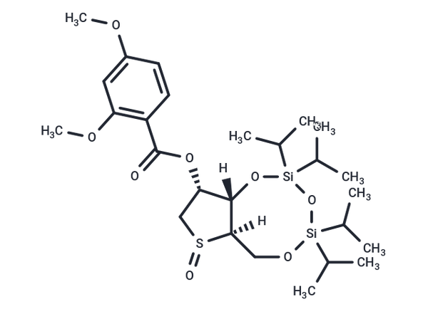 (R)-1,4-Anhydro-2-O-(2,4-dimethoxybenzoyl)-3,5-O-(1,1,3,3-tetraisopropyldisiloxane-1,3-diyl)-4-sulfinyl-D-ribitol – Figure 1 