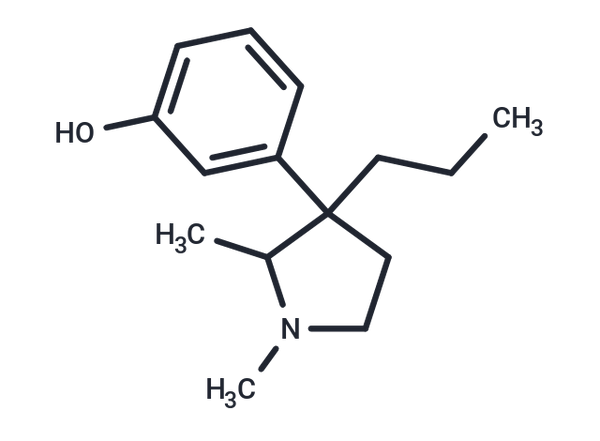 Phenol, 3-(1,2-dimethyl-3-propyl-3-pyrrolidinyl)- – Figure 1 of 1