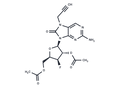 2-Amino-7-propargyl-7,8-dihydro-8-oxo-9-(beta-D-2,5-di-O-acetyl-3-deoxy-3-fluoro-ribofuranosyl)purine – Figure 1 of 1