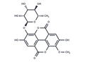 3-O-Methylellagic acid 3'-O-alpha-rhamnopyranoside – Figure 1 of 1