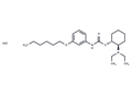 Carbanilic acid, m-hexyloxy-, 2-(diethylamino)cyclohexyl ester, hydrochloride, (E)- – Figure 1 of 1