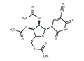 2',3',5'-Tri-O-acetyl-5-cyanouridine – Figure 1 of 1