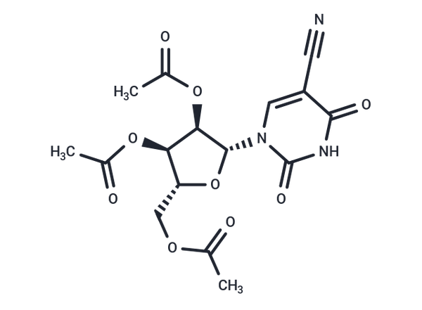 2',3',5'-Tri-O-acetyl-5-cyanouridine – Figure 1 of 1