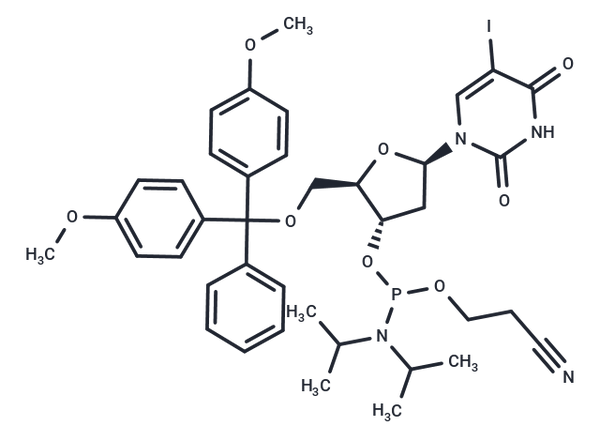 5'-O-DMTr-2'-deoxy-5-iodouridine-3'-CED Phosphoramidite – Figure 1 of 1
