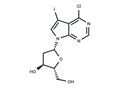 4-Chloro-5-iodo-7-(2-deoxy-b-D-ribofuranosyl)-7H-pyrrolo[2,3-d]pyrimidine – Figure 1 of 1