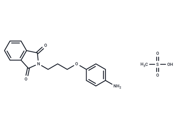 Phthalimide, N-(3-(p-aminophenoxy)propyl)-, methanesulfonate – Figure 1 of 1