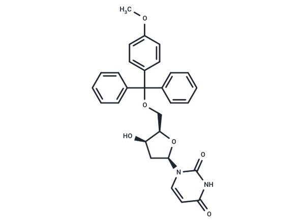 1-(5-O-Methoxytrityl-2-deoxy-b-D-xylofuranosyl)uracil – Figure 1 of 1
