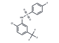 Benzenesulfonamide, N-(2-chloro-5-(trifluoromethyl)phenyl)-4-fluoro- – Figure 1 of 1