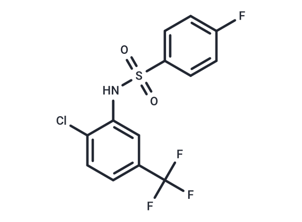 Benzenesulfonamide, N-(2-chloro-5-(trifluoromethyl)phenyl)-4-fluoro- – Figure 1 of 1