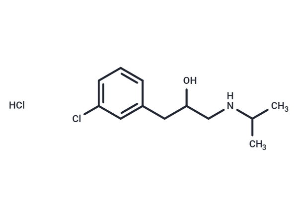 Phenethyl alcohol, m-chloro-alpha-((isopropylamino)methyl)-, hydrochloride – Figure 1 of 1