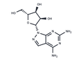 4,6-Diamino-1-(b-D-ribofuranosyl)-1H-pyrazolo[3,4-d]pyrimidine – Figure 1 of 1